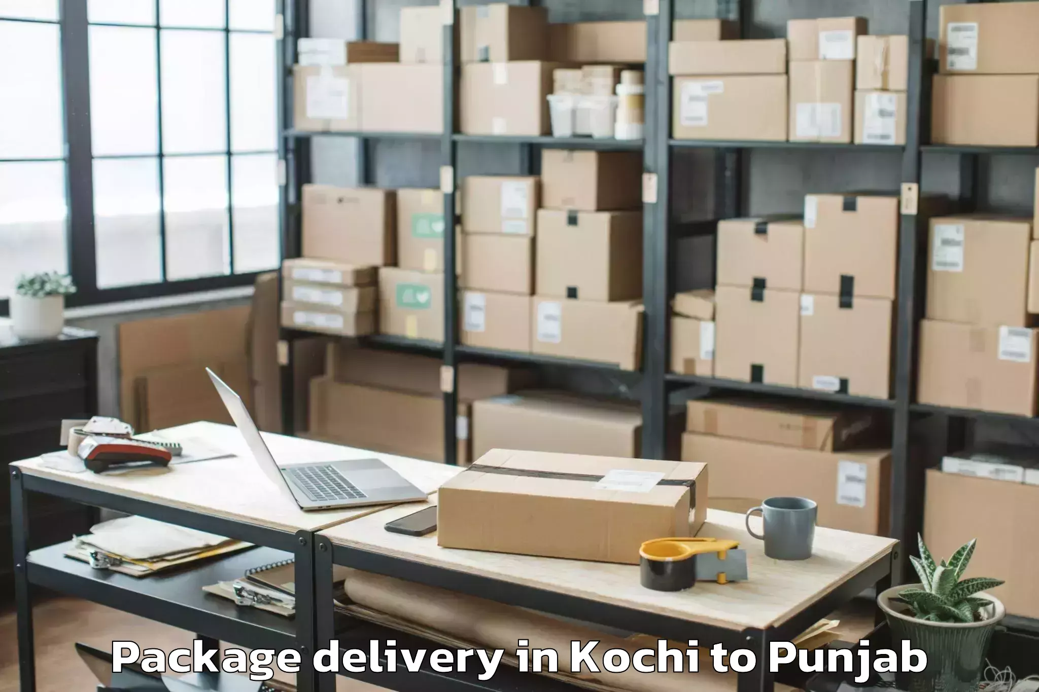 Efficient Kochi to Adampur Package Delivery